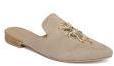 Imara Beige Embellished Mules Women