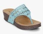 Inc 5 Aqua Blue Laser Cut Sandal Women