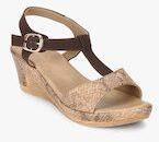 Inc 5 Brown Solid Sandals Women