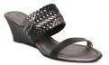 Inc 5 Grey & Black Woven Design Heels Women