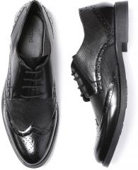 Invictus Black Textured Brogues men