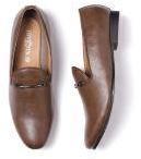 Invictus Brown Semiformal Slip Ons Men