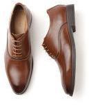 Invictus Brown Solid Oxfords Men