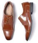 Invictus Brown Textured Brogues Men