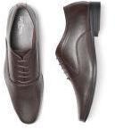 Invictus Coffee Brown Textured Formal Oxfords Men