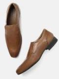 Invictus Tan Slip On Formal Shoes Men