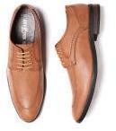 Invictus Tan Synthetic Formal Shoes Men