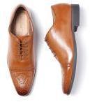 Invictus Tan Textured Brogues Men