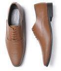 Invictus Tan Textured Oxfords Men