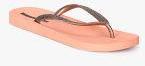 Ipanema Brown Solid Thong Flip Flops Women