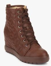 J Collection Ankle Length Brown Boots women