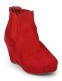 J Collection Ankle Length RED BOOTS women