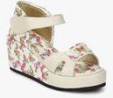 J Collection Beige Floral Sandals Girls