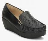 J Collection Black Moccasins Women