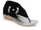 J Collection Black Sandals Girls