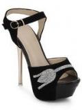 J Collection Black Stilletoes Women