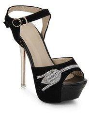 J Collection Black Stilletoes women