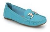 J Collection Blue Moccasins Women