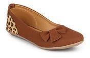 J Collection Brown Belly Shoes Girls