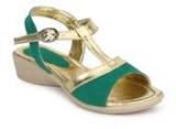 J Collection Green Sandals Girls