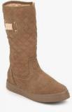 J Collection Khaki Calf Length Boots Women