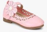 J Collection Pink Mary Jane Lazer Cut Belly Shoes girls