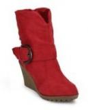 J Collection Red Boots Women