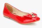 J Collection Red Bow Belly Shoes Women