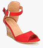 J Collection Red Wedges women