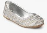 J Collection Silver Embellished Belly Shoes Girls