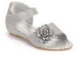 J Collection Silver Sandals Girls