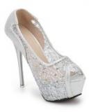 J Collection Silver Stilletoes Women