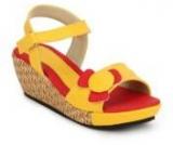 J Collection Yellow Sandals Girls