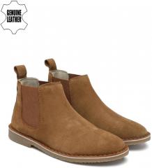 Jack & Jones Brown Suede Mid Top Flat Boots men