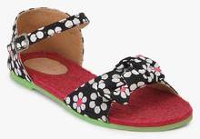 January Rose Black Sandals girls