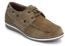 Jessi Jordan Khaki Leather Boat Shoes men