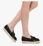 Jove Black Espadrille Lifestyle Shoes women