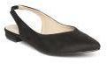 Jove Black Solid Ballerinas Women