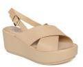 Jove Brown Solid Flatforms Women