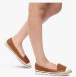 Jove Camel Lazer Cut Espadrille Belly Shoes women