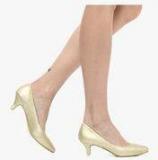 Jove Golden Metallic Belly Shoes Women