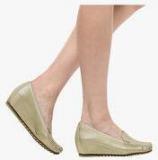 Jove Golden Moccasins Women