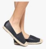 Jove Navy Blue Lazer Cut Espadrille Lifestyle Shoes Women