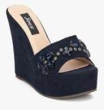 Jove Navy Blue Wedges women