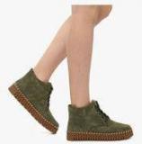 Jove Olive Ankle Length Boots women