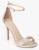 Jove Peach Ankle Strap Stilettos Women