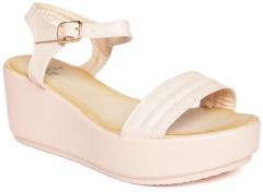 Jove Pink Solid Wedges women