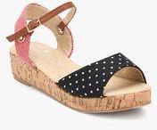 Juniors Black Sandals girls