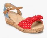 Juniors By Lifestyle Red Sandals Girls