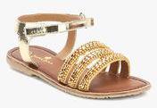 Juniors Golden Sandals Girls